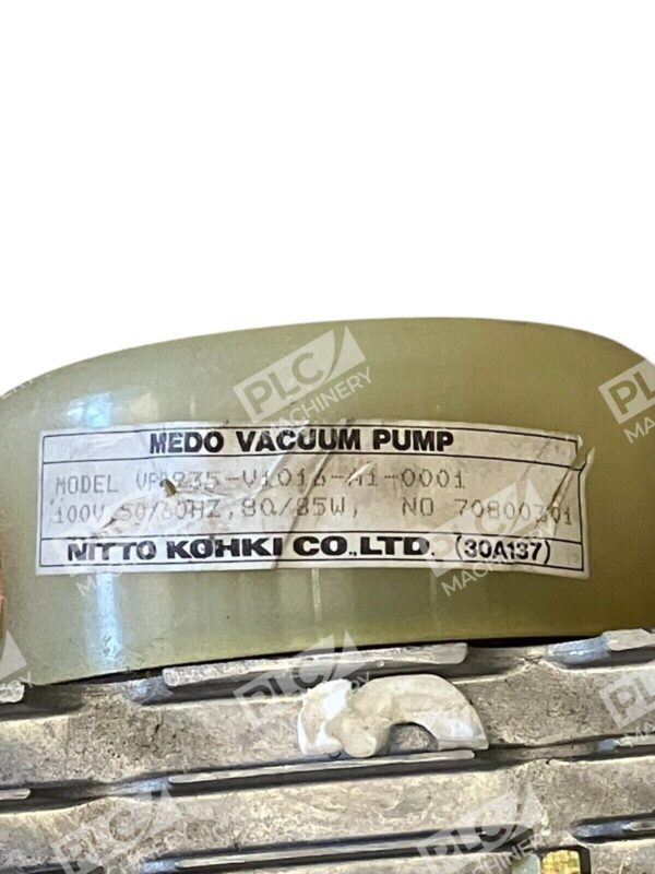 Nitto Kohki 100V 50/60Hz 80/85W 70800301 Medo Vacuum Pump VP0935-V1016-A1-0001 - Image 4
