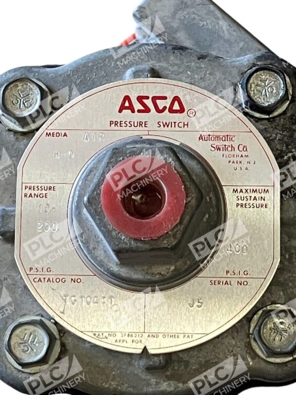 ASCO Pressure Temp Switch SA11A w/ ASCO Transducer Pressure Sensor TG10A11 - Image 2