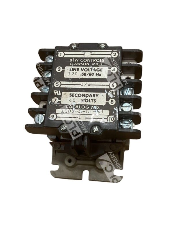 B/W Controls 120V 50/60Hz Control Relay 1500-G-L1-S3