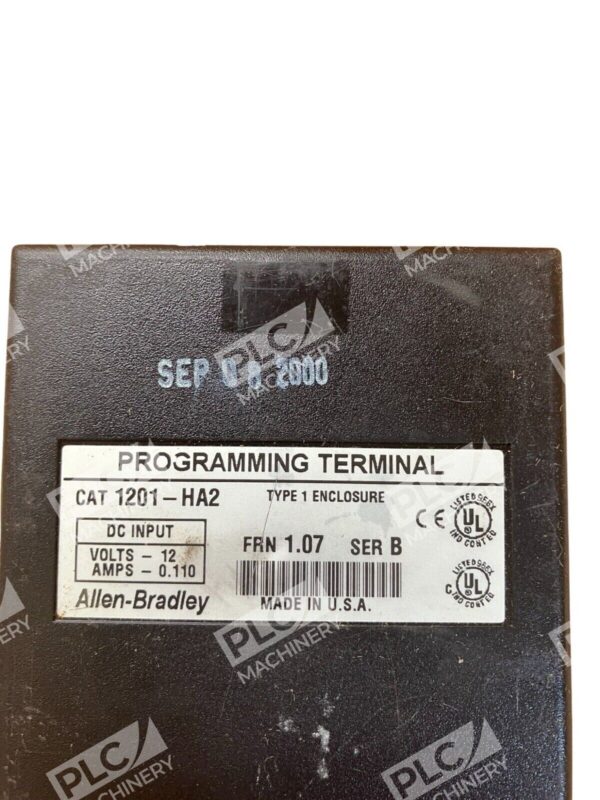 Allen Bradley 1201-HA2 /B Programming Terminal FRN1.07 - Image 3