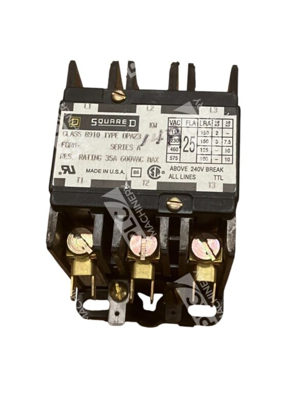 Square D 35A 600VAC Contactor 8910-DPA23 /A