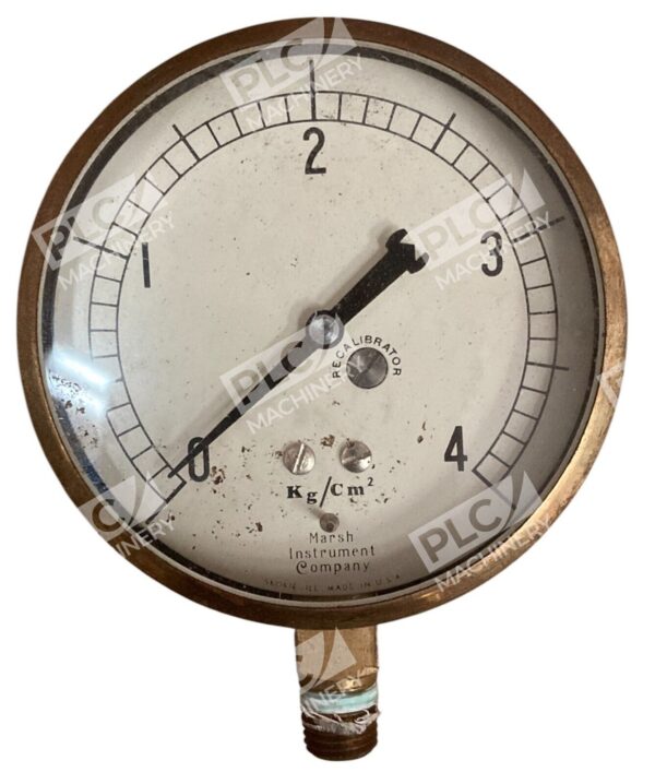 Marsh Instrument Company Pressure Gauge 0-4Kg/cm2
