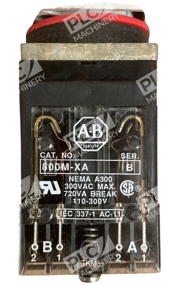 Allen Bradley 800M-XA /B 2 Position Selector Switch 800MS-HX2B /A - Image 3