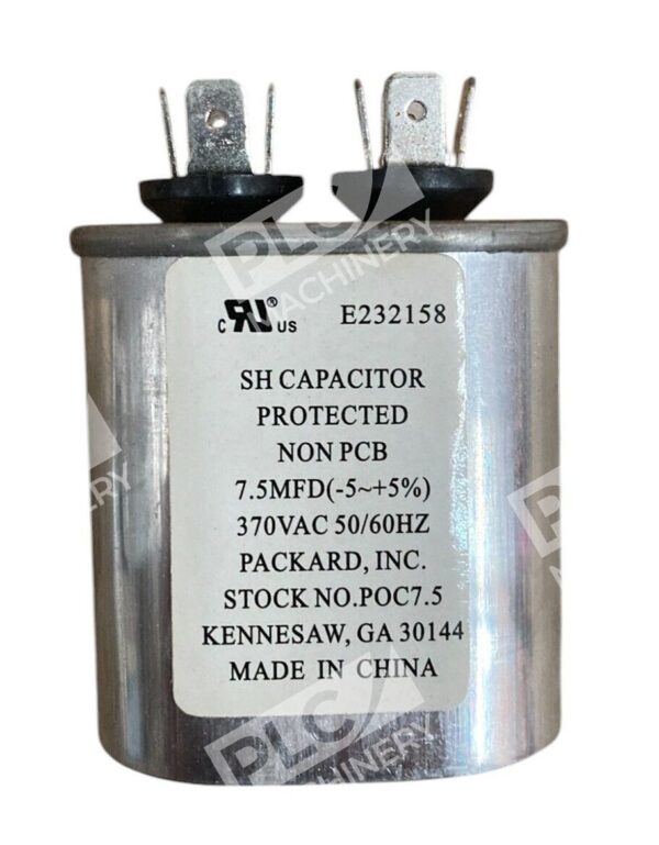 Packard G21-933 12007 CR7.5X370 A802-115 4E308 7.5MFD/370V SH Capacitor POC7.5 - Image 3