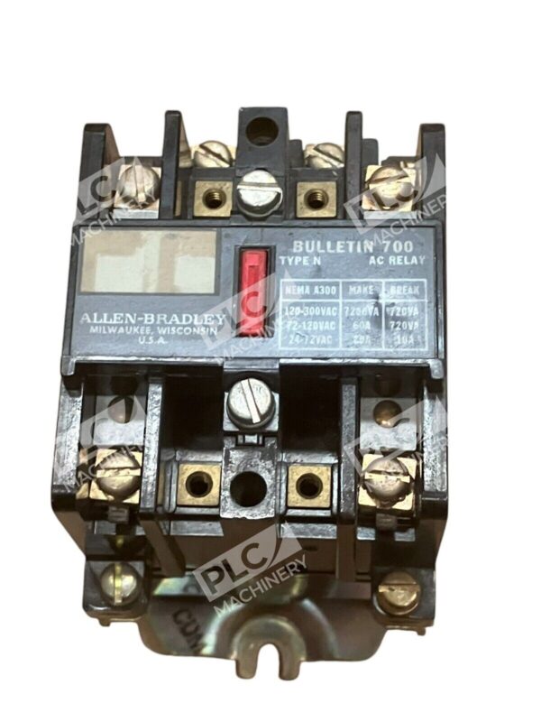 Allen Bradley Nema A300 Type N AC Relay 700-NT200A1 /C