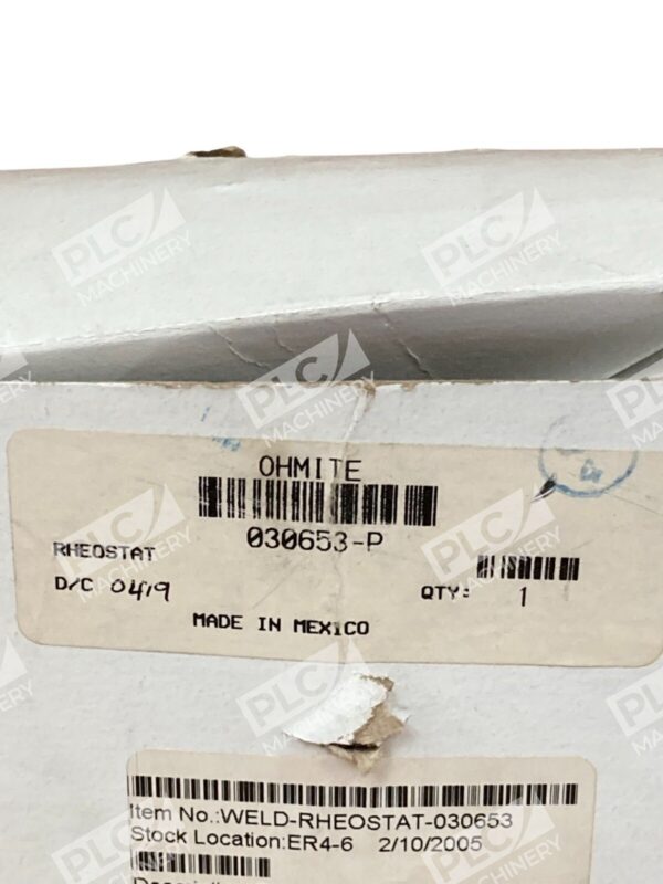 Memcor Rheostat 150W R-150 15Ohm 3.16A A-030653-B Welder Resistor 030653 - Image 2