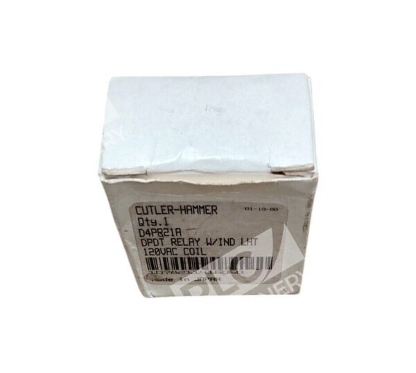Cutler Hammer DPDT Relay W/IND LHT 120VAC Coil D4PR21A - Image 3