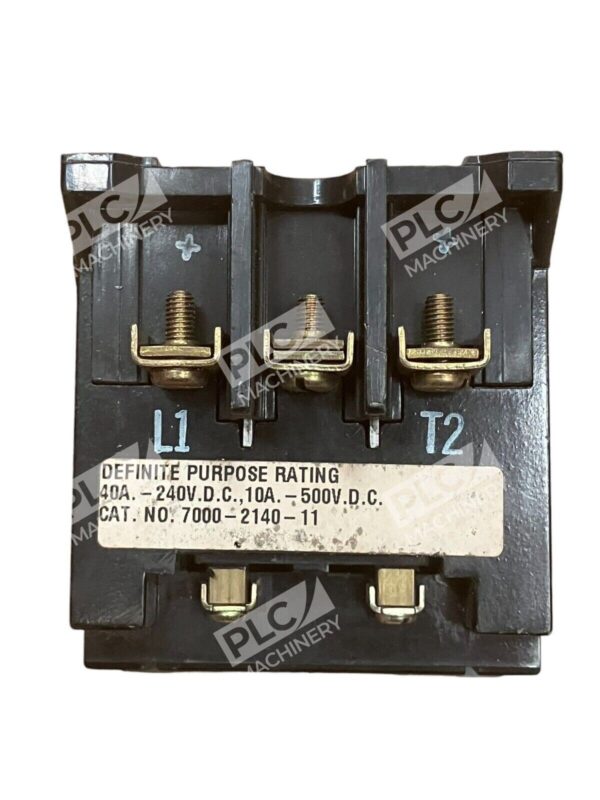 Joslyn Clark JC 40A-240VDC 10A-500VDC Contactor 7000-2140-11 - Image 2
