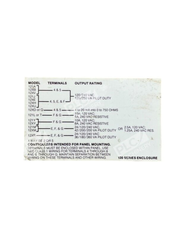 Barber Colman 120 Series Enclosure 0-25 Temperature Control - Image 2