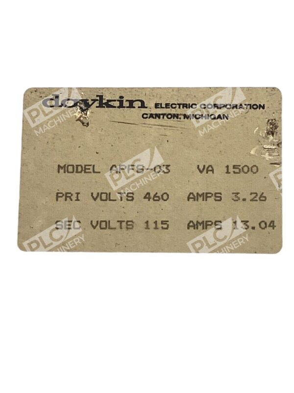 Daykin Transformer Disconnect APFS-03 - Image 2