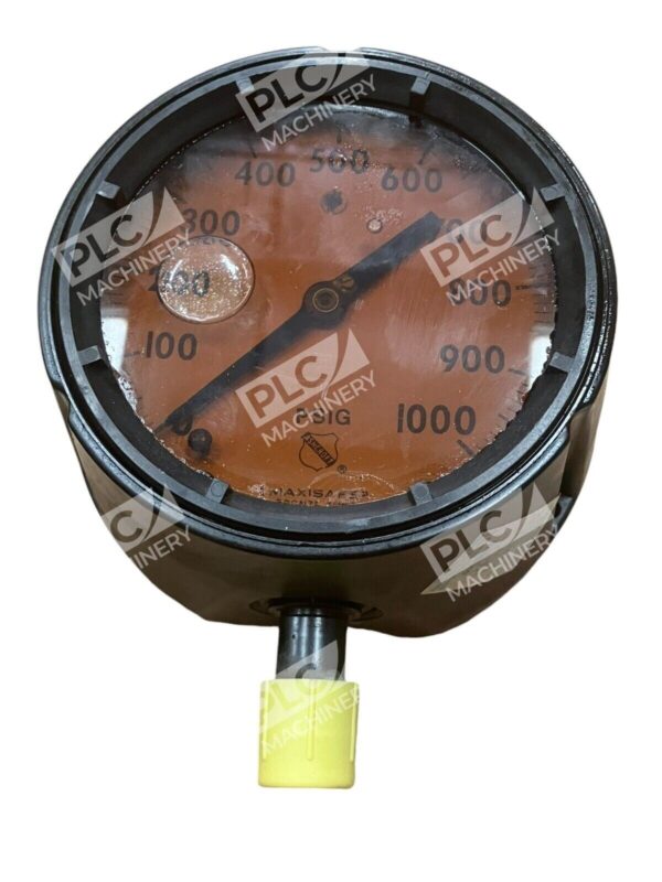 Ashcroft Pressure Gauge Bronze Tube Brass Socket Maxisafe 0-1000PSIG