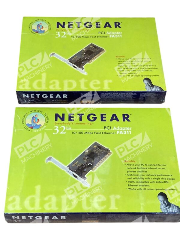 Netgear RJ-45 32bit 10/100Mbps Fast Ethernet PCI Adapter FA311 (lot of 2)