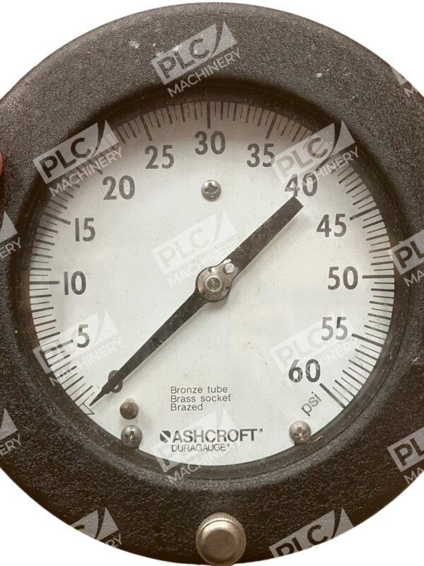 Aschcroft 0-60PSI Bronze Tube Brass Socket Q-4901 Pressure Gauge 250-2362-B - Image 2
