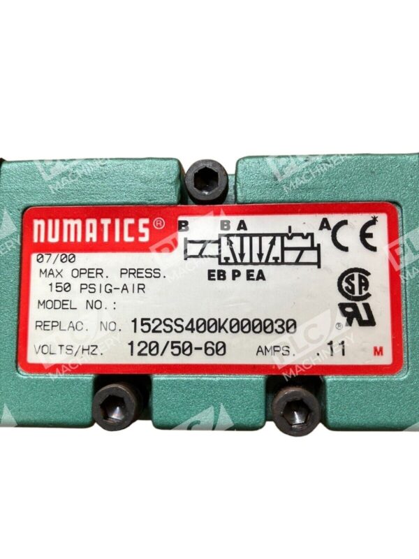 Numatics 152SS400K000030 Solenoid Valve 228-690B - Image 2