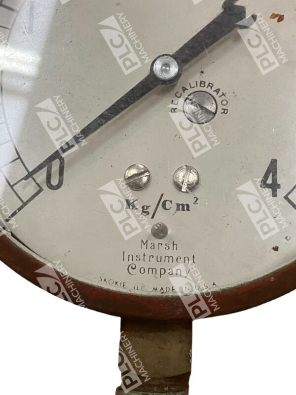 Marsh Instrument Company Gauge 0-4 Kg/Cm2 - Image 2
