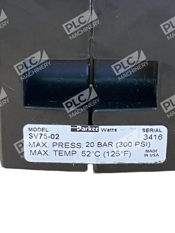 Parker Watts SV75-02 Pneumatic Lockout Valve - Image 4