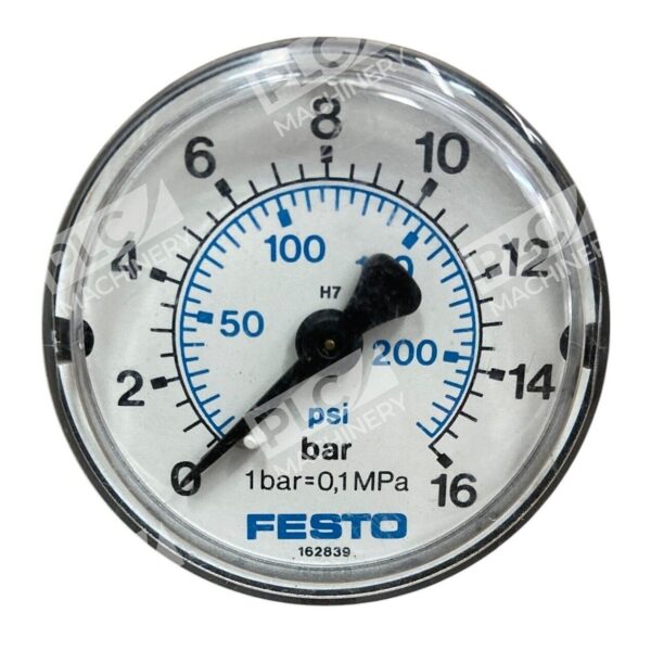 Festo 0-16bar 0-225psi Pressure Gauge 162839