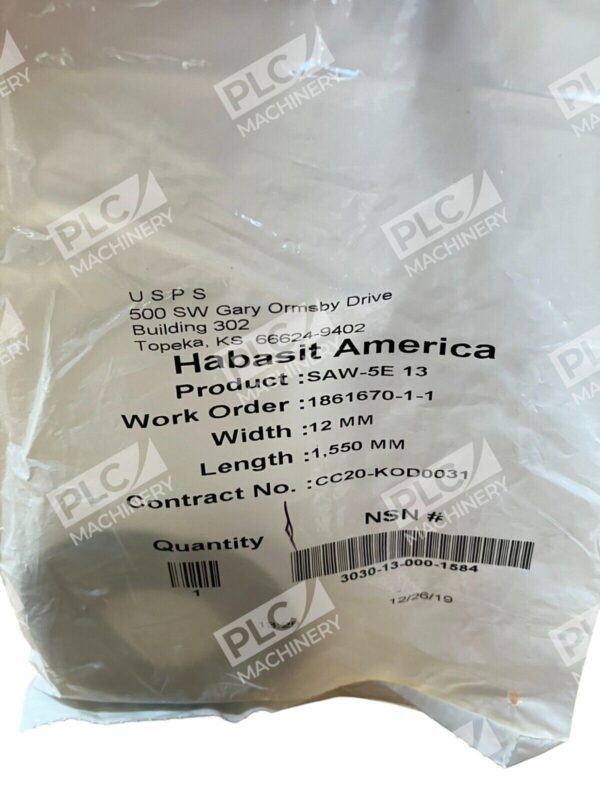 Habasit America SAW-5E 13 12mmx1550mm Belt - Image 2