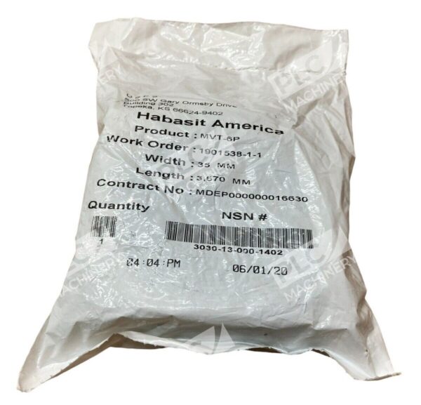 Habasit America MVT-6P Belt 35mmx3670mm New