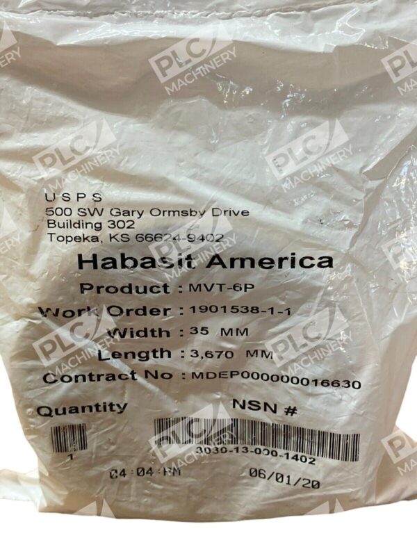 Habasit America MVT-6P Belt 35mmx3670mm New - Image 2