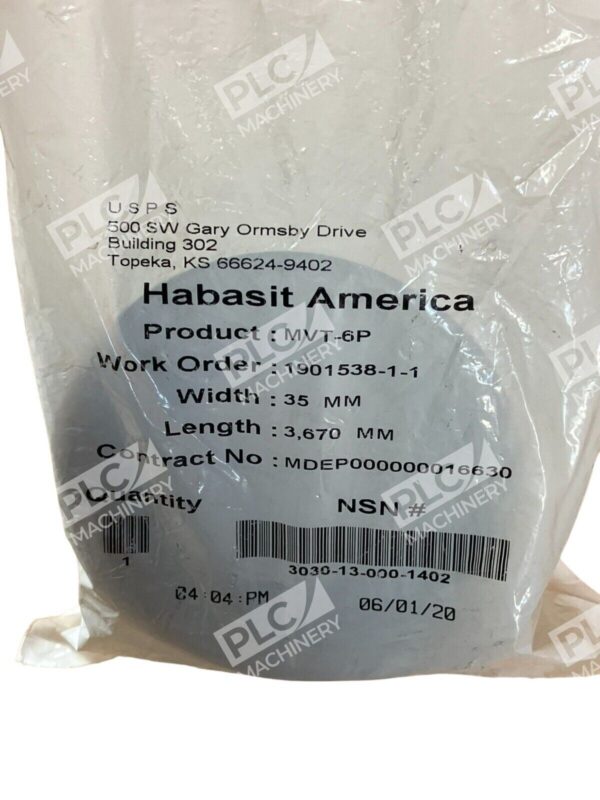 Habasit America MVT-6P Belt 35mmx3670mm New - Image 3