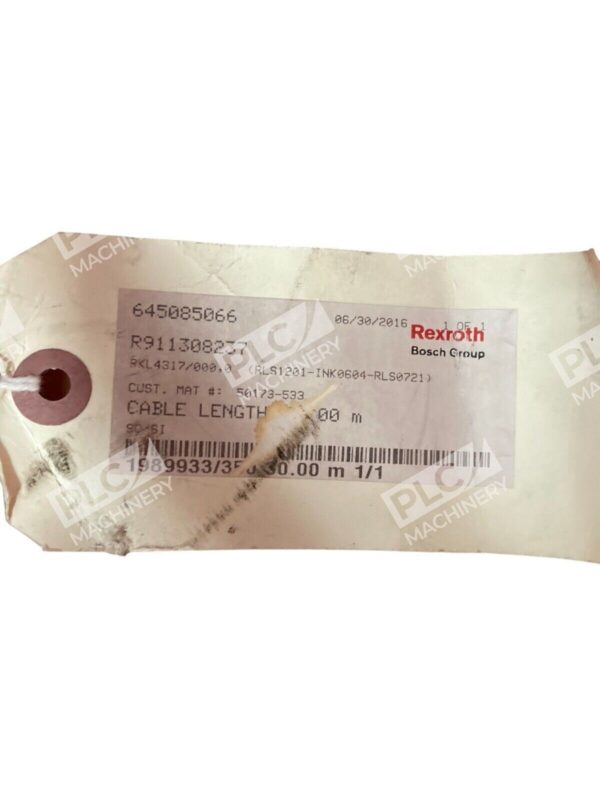 Rexroth R911400200 Cable RKL4317/030,0 (RLS1201-INK0604-RLS0721) - Image 10