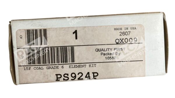 Parker 2607 QX009 15F Coal Grade 6 Element Kit PS924P - Image 2