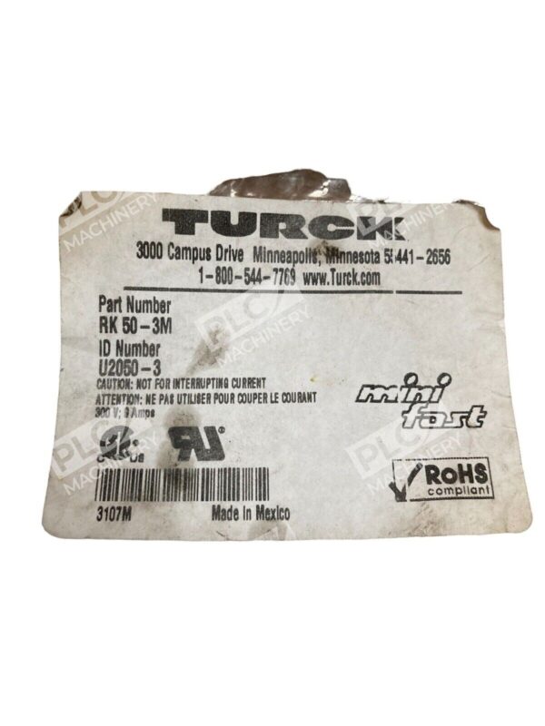 Turck RK 50-3M U2050-3 - Image 2