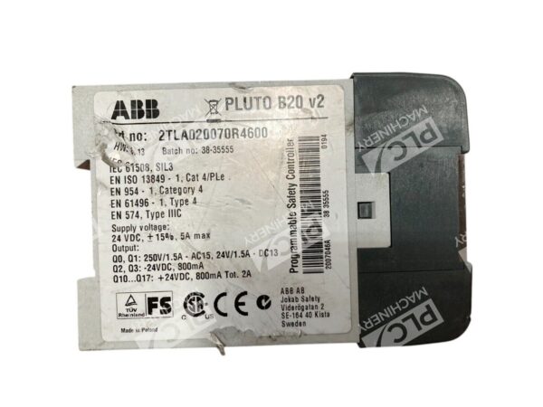 ABB Pluto B20 v2 Safety PLC 2TLA020070R4600 - Image 2
