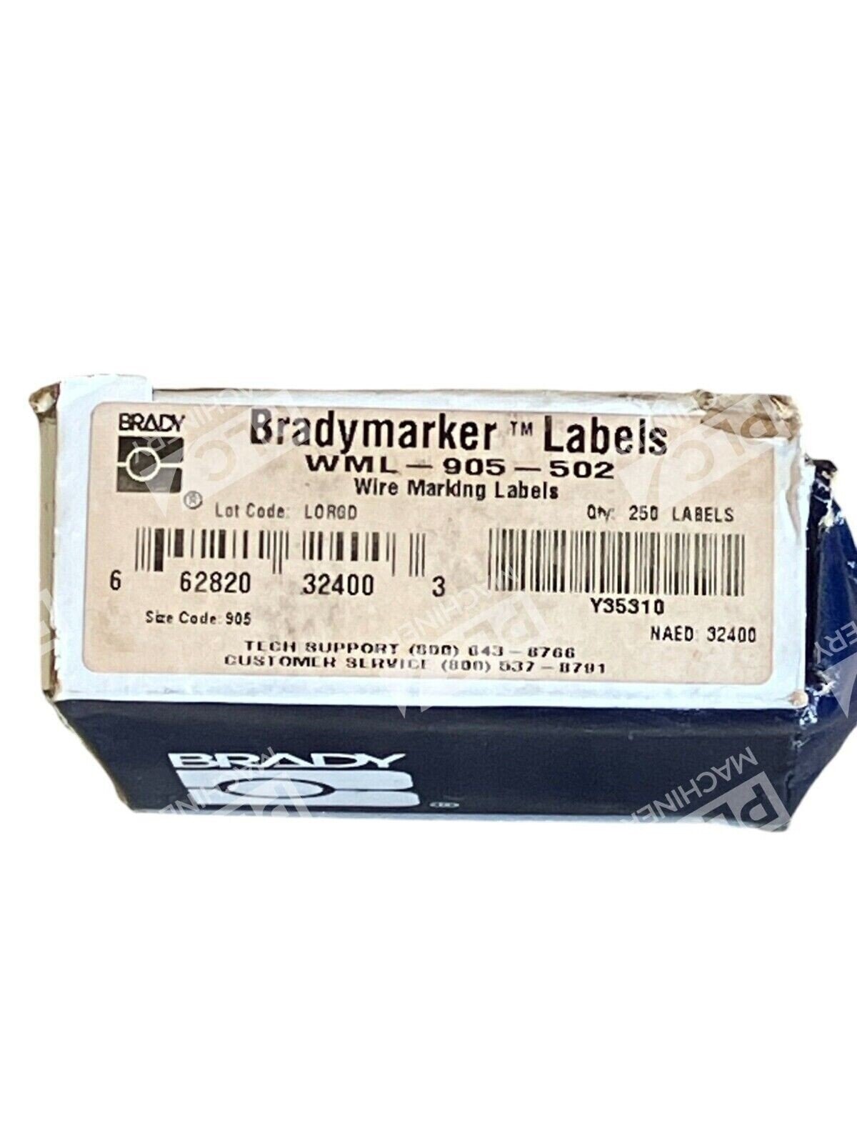 Brady Bradymarker Wire Marking Labels 250 Labels WML-905-502 - Image 2