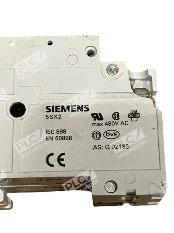 Siemens 5SX2-202-7 C2 2 Pole 2A Circuit Breaker 5SX22-C2 - Image 2