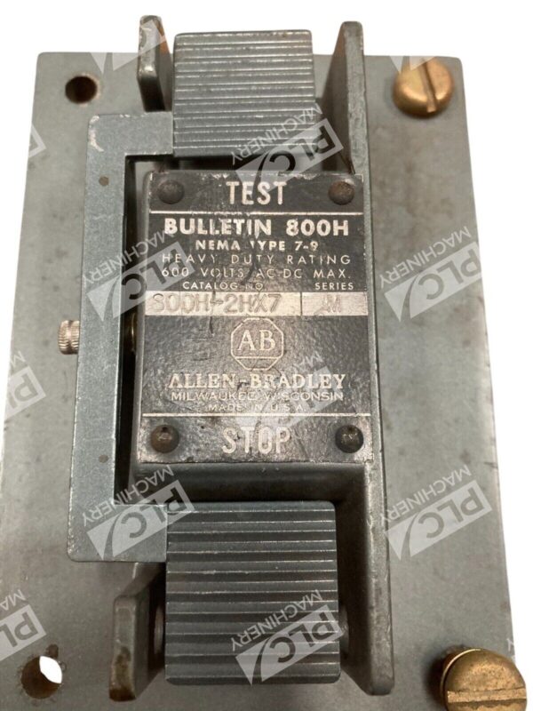 Allen Bradley Two Push Button Station 800H-2HX7 /M - Image 2