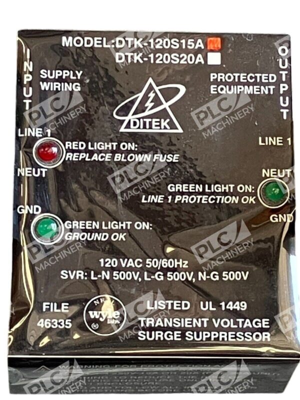 Ditek 15A 120VAC Surge Suppressor DTK-120S15A - Image 2