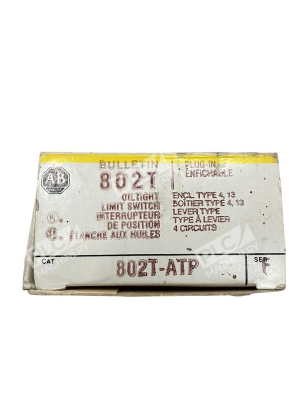 Allen Bradley Oiltight Lever Type A Limit Switch 802T-ATP /F - Image 2