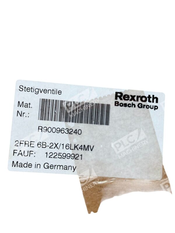 Rexroth 2FRE 6B-22/16QK4MV Hydraulic Flow Control Valve R900963240 - Image 7