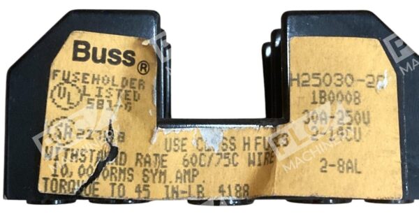 Buss Bussmann Eaton 1B0008 30A-250V Class H Fuse Holder H25030-2C