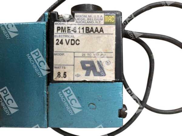 MAC P8.5W 24VDC PME-611BAAA Valve Assembly 812C-PM-611BA-112 - Image 3