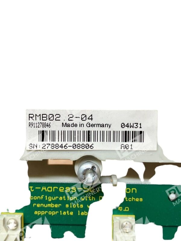 Indramat R911278846 Base Plate Module Mounting Assembly 4 Slot RMB02.2-04 - Image 2