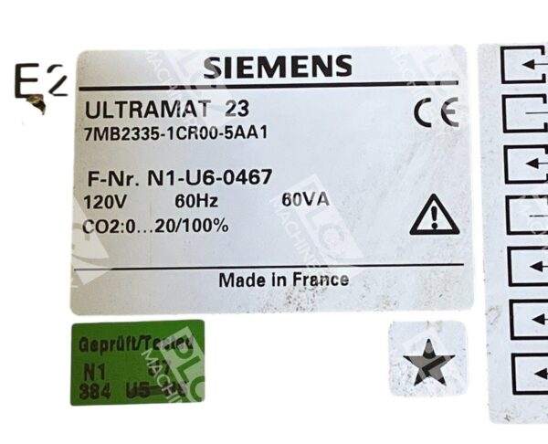 Siemens ULTRAMAT 23 Gas Analyzer 7MB2335-1CR00-5AA1 - Image 3