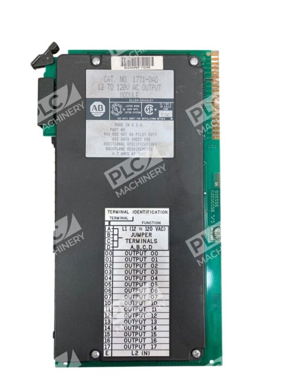 Allen Bradley 12-120VAC Output Module 1771-OAD