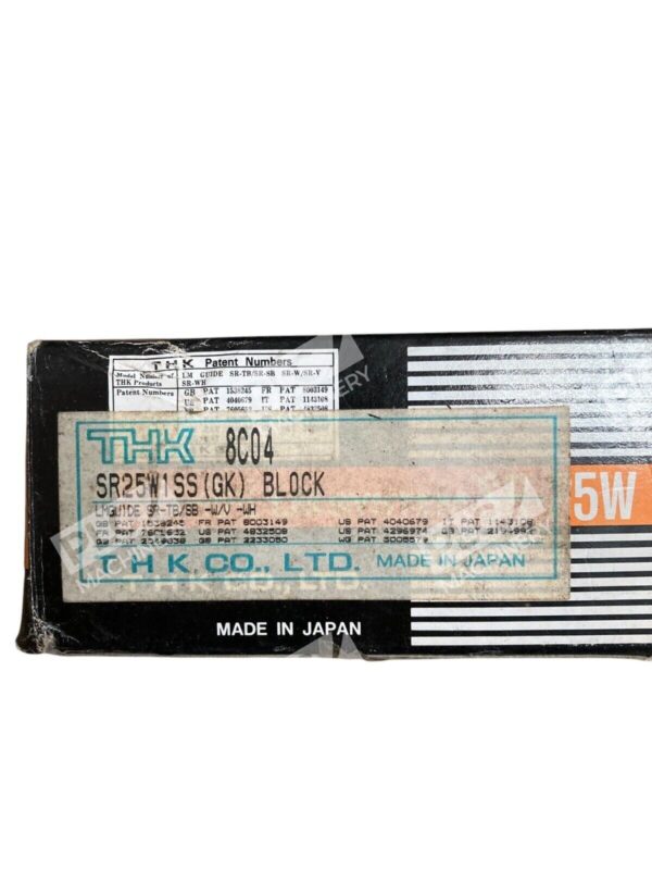 THK LM System 8C04 SR25W1SS (GK) Block SR-25W - Image 3