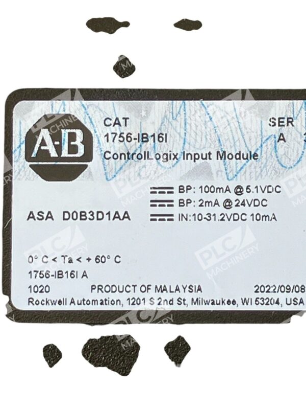 Allen Bradley AB ControlLogix Input Module 1756-IB16I /A - Image 2