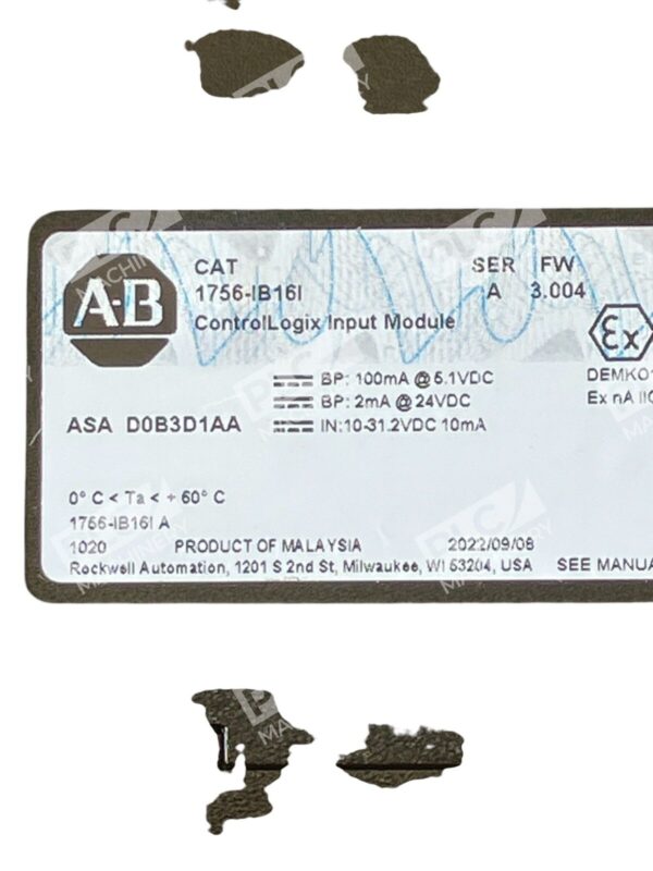 Allen Bradley AB ControlLogix Input Module 1756-IB16I /A - Image 3