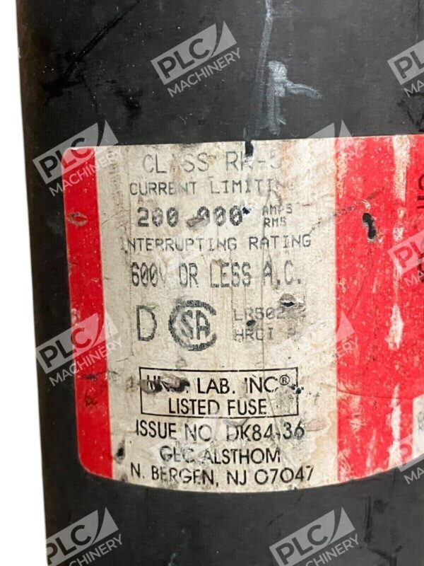 GEC Alsthom Cefcon 600V 600A Time Delay Fuse CRS-R600 - Image 3