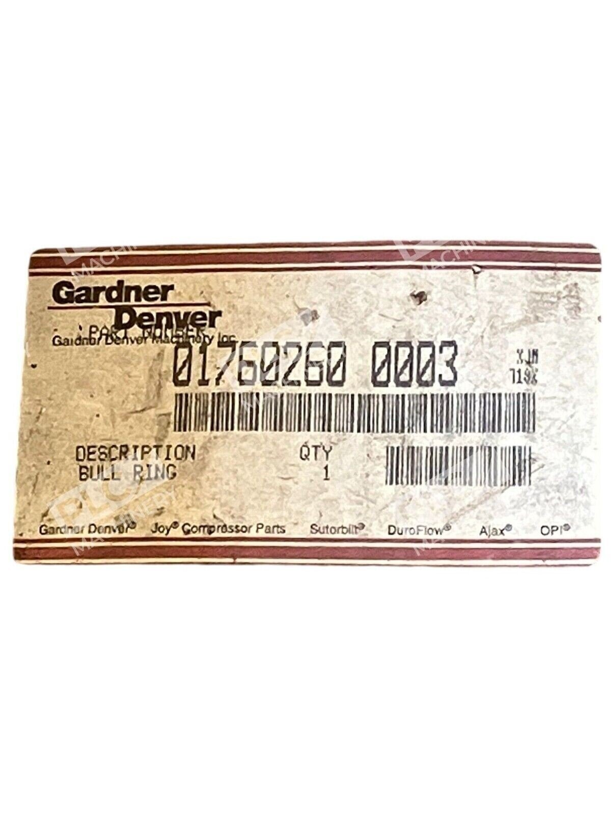 Gardner Denver Bull Ring 01760260 0003 - Image 2