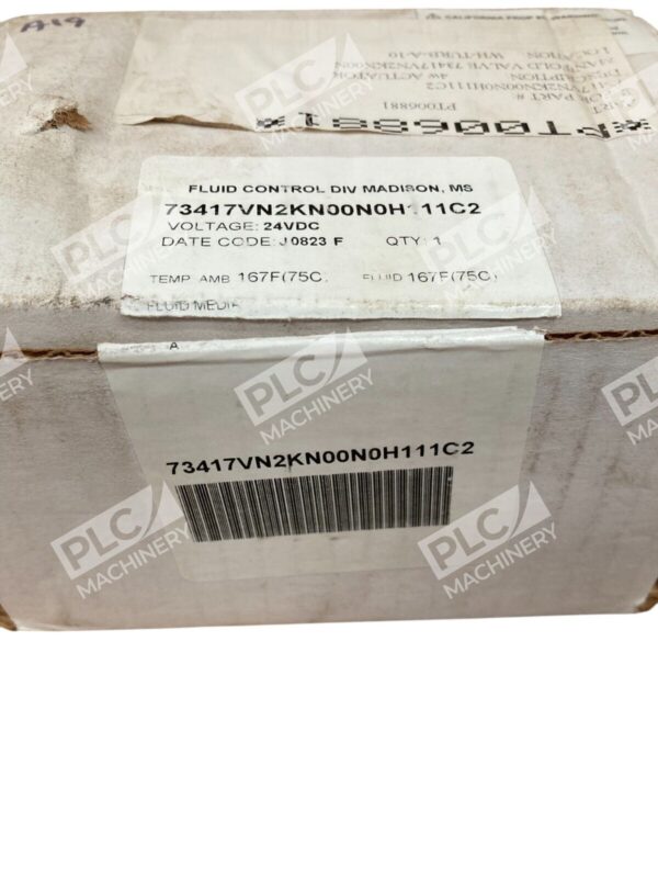 Parker Fluid Control 24VDC 4-Way Solenoid Valve 73417VN2KN00N0H111C2 - Image 2