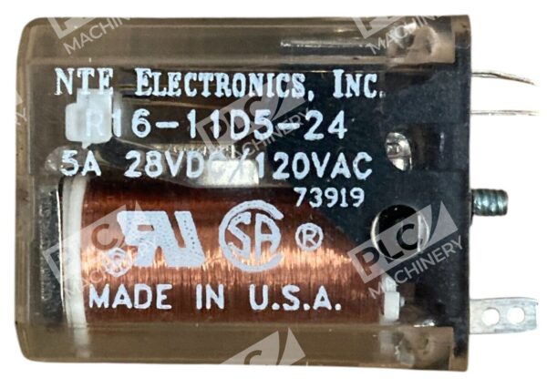NTE Electronics 5A 28VDC 120VAC 73919 Plug In Relay R16-11D5-24