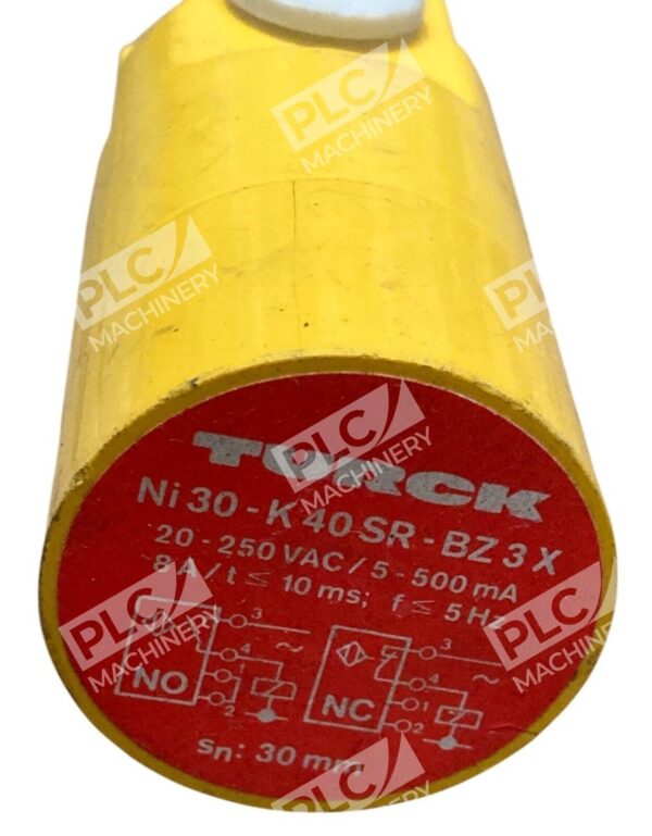 Turck 30mm 8A 20-250VAC/5-500mA Proximity Sensor W/ Cable Ni30-K40SR-BZ3X - Image 3