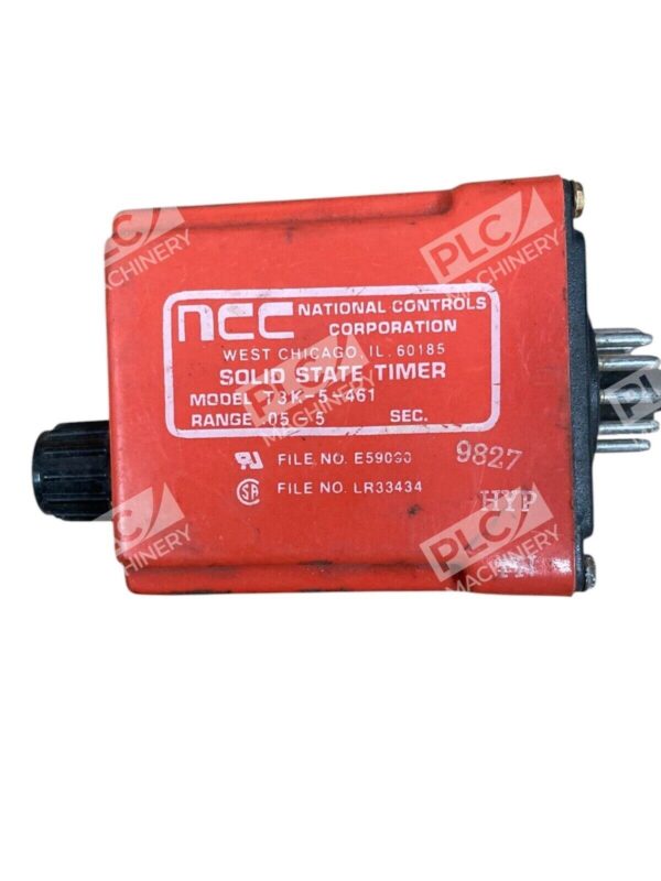 NCC National Controls Co 0.5-5s Solid State Timer T3K-5-461