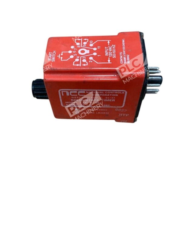 NCC National Controls Co 0.5-5s Solid State Timer T3K-5-461 - Image 4